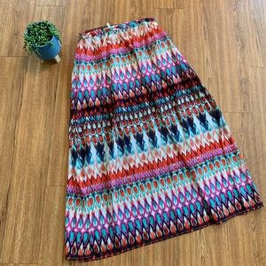 Truth Multicolor Maxi Skirt Size Large Lined